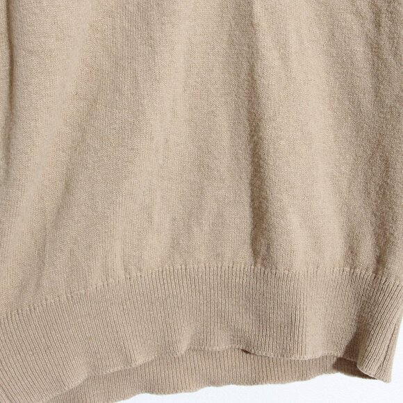 Burberrys Vintage 100% Lambswool Sweater V-Neck Made in Scotland Tan Size Small - Picture 7 of 15
